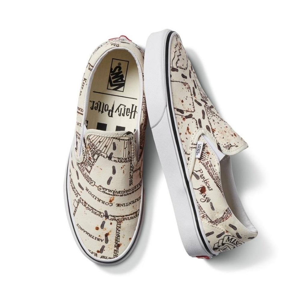 Harry Potter Vans - Marauder's Map Slip Ons